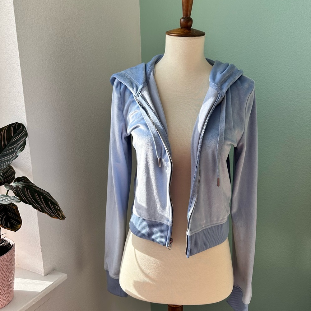 Women's Blue Hoodie Jacket